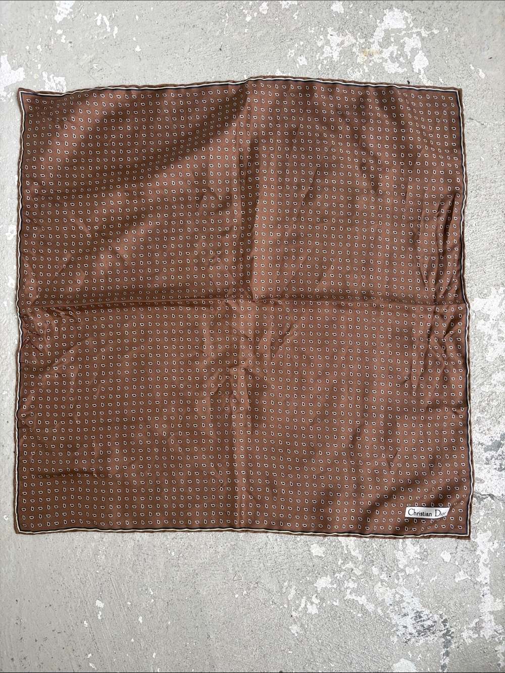 Christian Dior silk Men’s pocket square